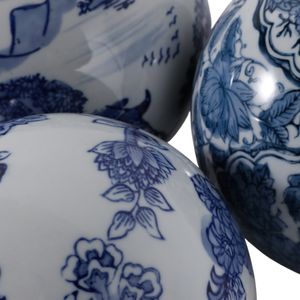 TRENTONSHAW SET OF 3 BLUE ORBS 5 (IN) 7