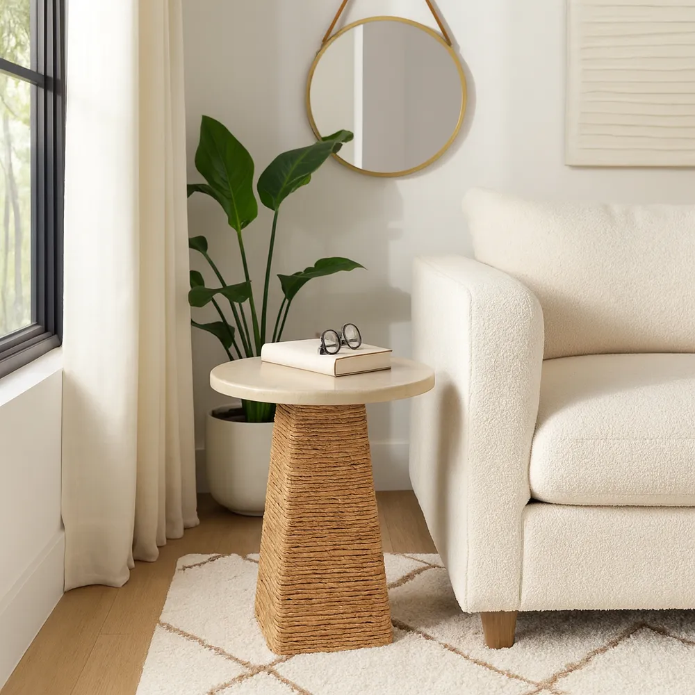 BARDENSHAW IVORY TABLE 20 (IN)