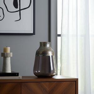 ORIONPARK GRAY GLASS VASE 12 (IN) 11