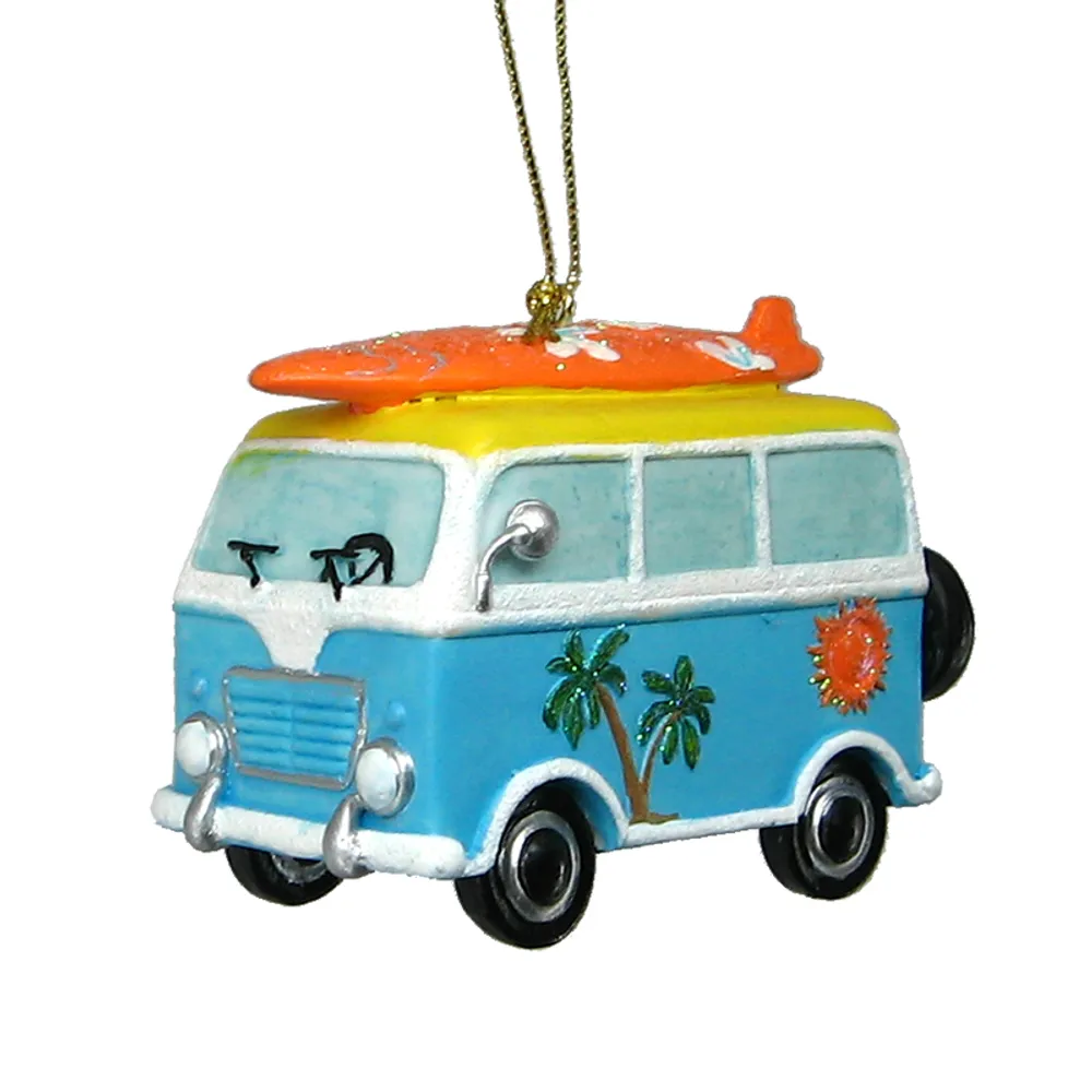 3" BEACH VAN CHRISTMAS ORNAMENT