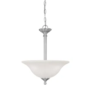 Riva 16'' Wide 3-Light Pendant - Brushed Nickel 1
