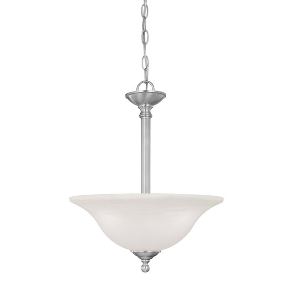 Riva 16'' Wide 3-Light Pendant - Brushed Nickel