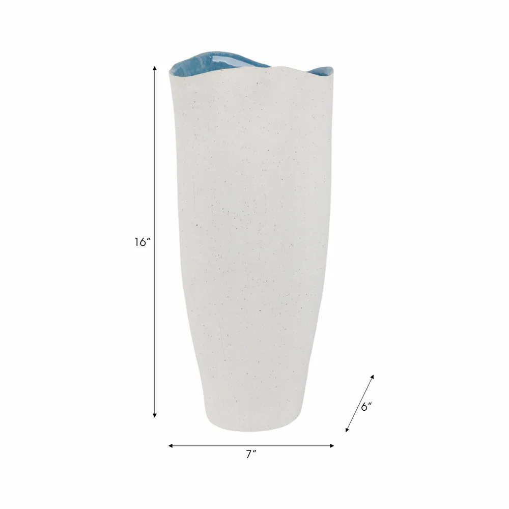 KELSEYLAND WHITE VASE 16 (IN)