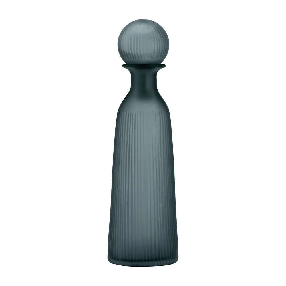 BRENTONFORD BLUE GLASS VASE 17 (IN)