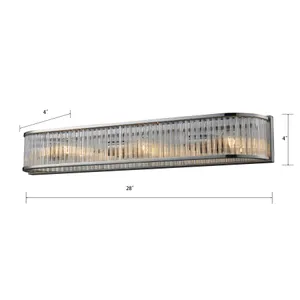 Braxton 28'' Wide 3-Light Vanity Light - Polished Nickel 2