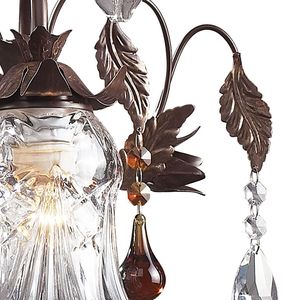 Cristallo Fiore 26'' Wide 3-Light Vanity Light - Deep Rust 5