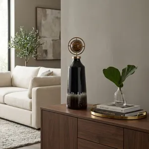 GRAYDONWIND BROWN GLASS VASE 20 (IN) 2