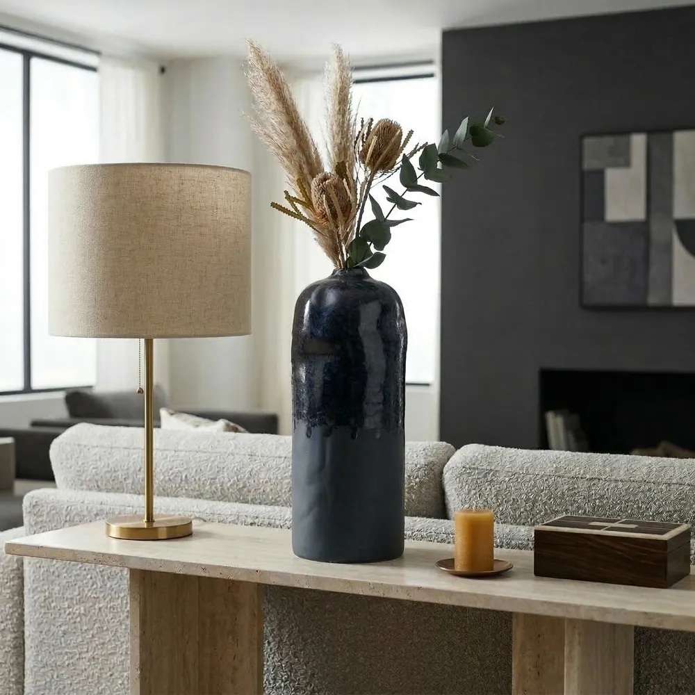 MILLERBEACH BLUE VASE 17 (IN)