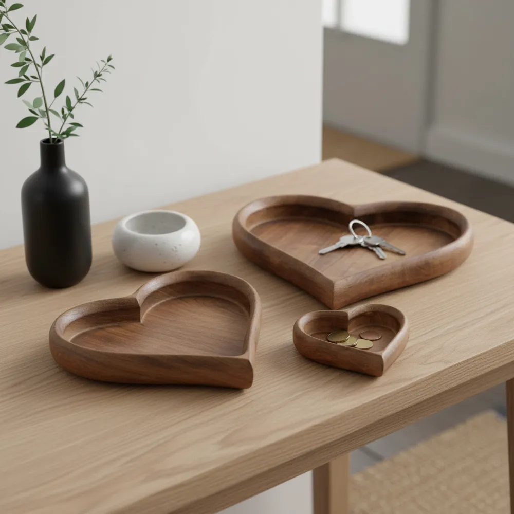 ISLESIDE SET OF 3 BROWN WOOD 2 (IN)