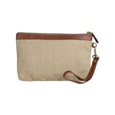 CANVAS WRISTLET - BROWN