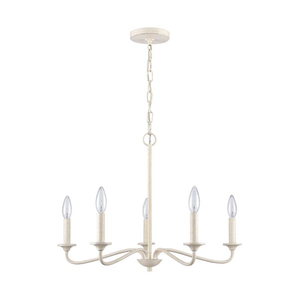 Quinn 24'' Wide 5-Light Chandelier - Antique White