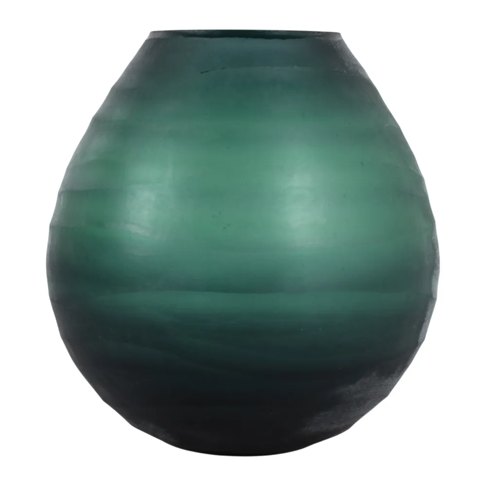 VERAROSE BLUE GLASS VASE 8 (IN)
