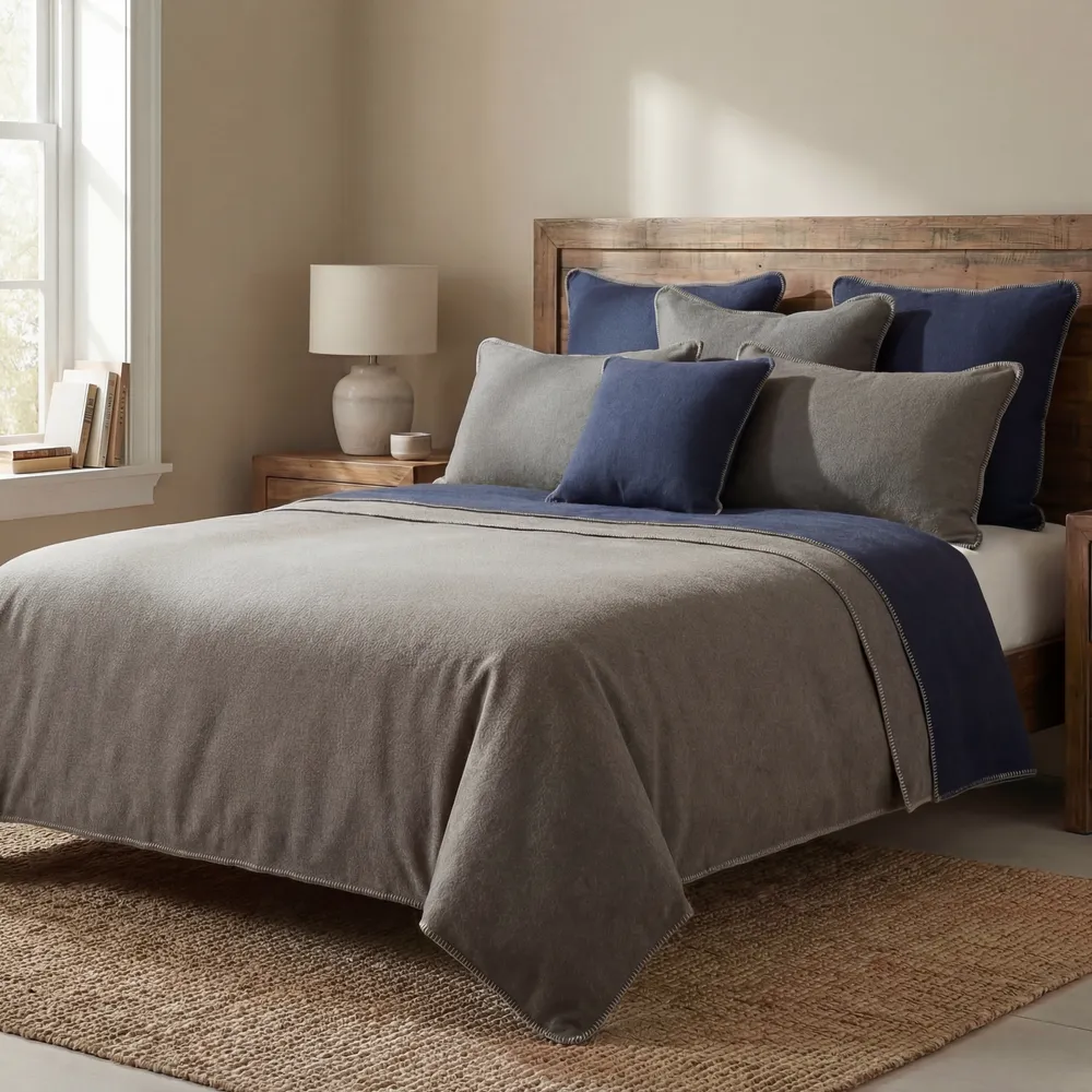 Solid Greystone - Bedspread - Cal King - 104x100