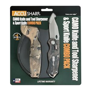 AccuSharp Camo Sharpener-Camo Sport Knife Combo 3
