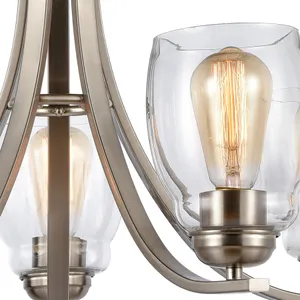 Calistoga 25'' Wide 5-Light Chandelier - Brushed Nickel 3