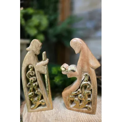 Joseph and Marie 2pc Set 7x2.5in