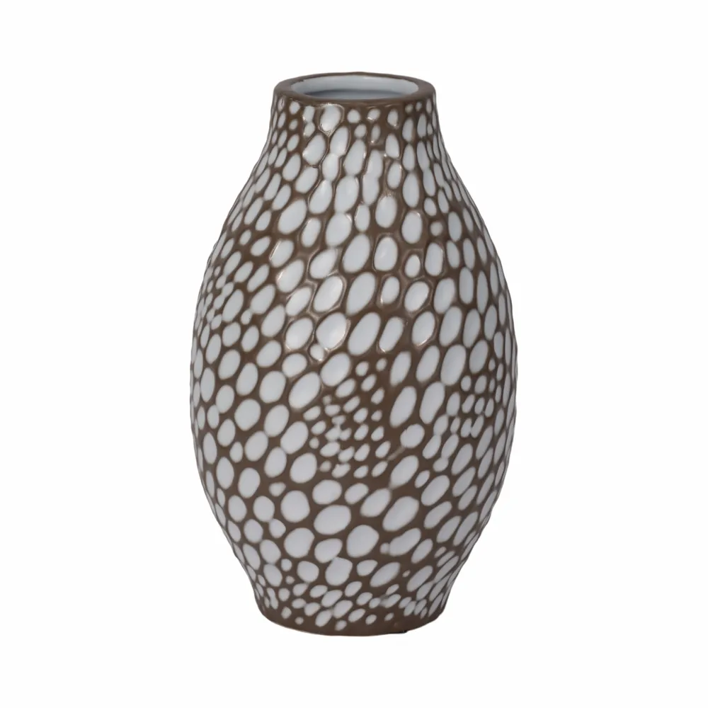 HARPERMILL BROWN VASE 10 (IN)