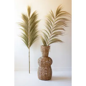 Decorative Palm Fans with Bamboo Stems 1