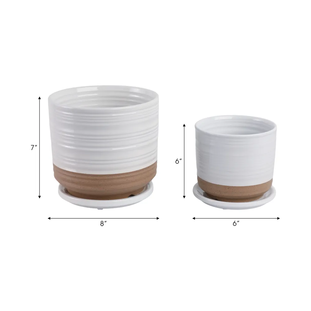 FIONAOAK SET OF 2 PLANTER 7 (IN)