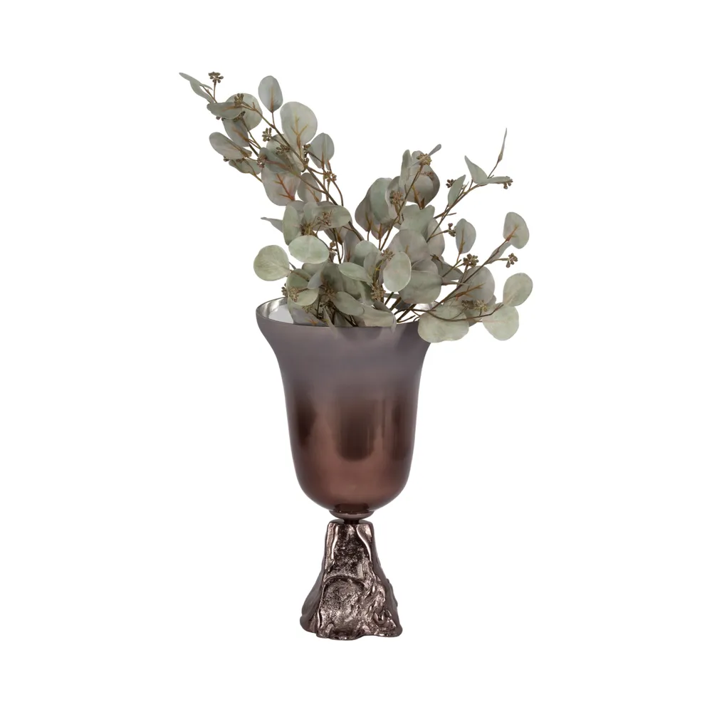 EVANDERCLIFF BRONZE GLASS VASE 18 (IN)