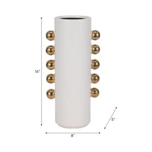 GARSONHAM WHITE VASE 16 (IN) 10