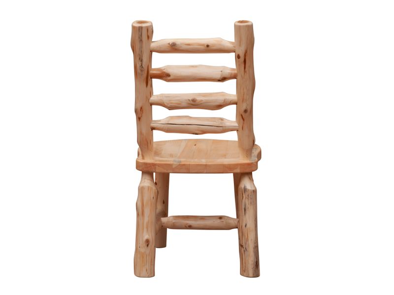 Cedar Ladder-back Log Side Chair - Coffee 5