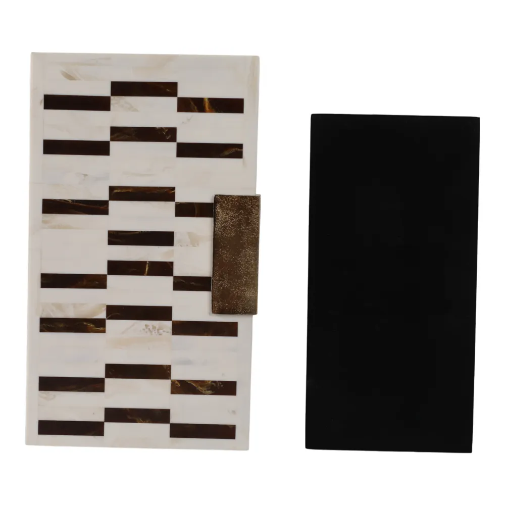 CHLOETON SET OF 2 BROWN BOXES 5 (IN)