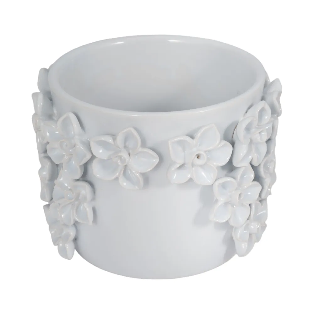 ELWINCROSS WHITE PLANTER 6 (IN)