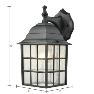 Whitby 12'' High 1-Light Outdoor Sconce - Satin Black 2