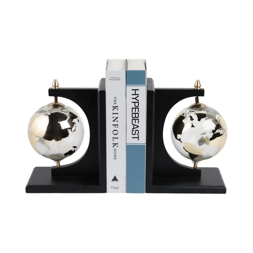 CULLENMORE SET OF 2 BLACK BOOKENDS 9 (IN)
