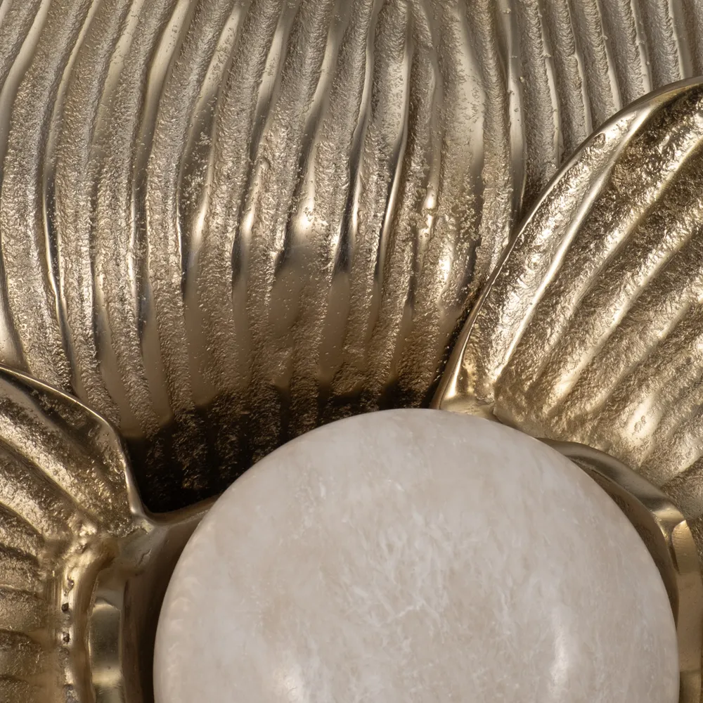 ARLOCREST SET OF 3 GOLD WALL FLOWERS 7 (IN)