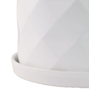HEWITTROSE SET OF 2 WHITE PLANTER 11 (IN) 5