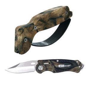AccuSharp Camo Sharpener-Camo Sport Knife Combo 1