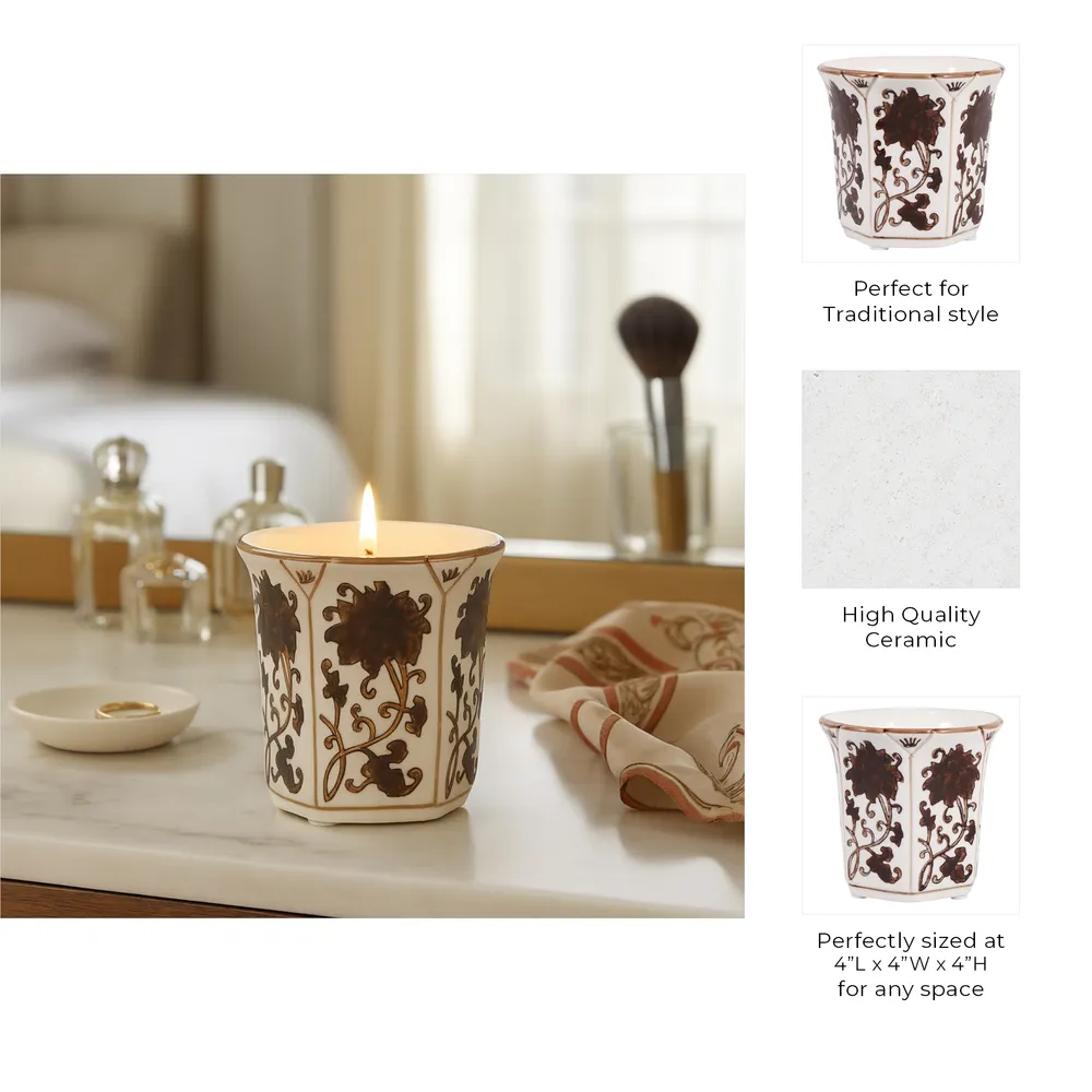 GREERWORTH BROWN CANDLE 4 (IN)