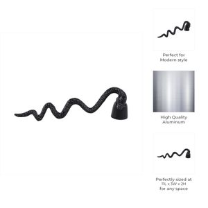 11X3" METAL SNAKE CANDLE SNUFFER, BLACK 10