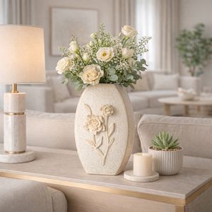 HAYESTON WHITE VASE 15 (IN) 11