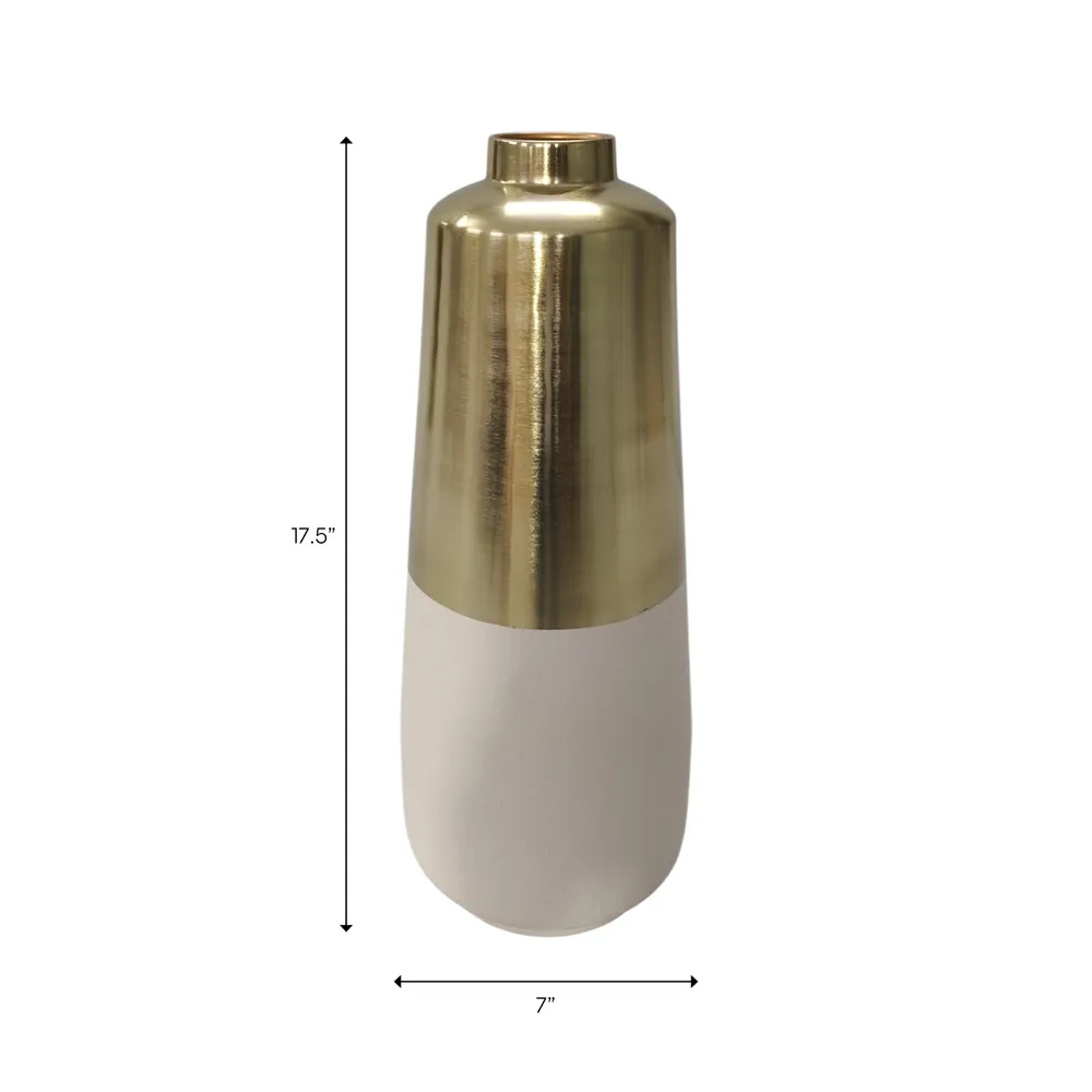 ALBARUN GOLD VASE 18 (IN)