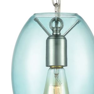Ellipsa 7'' Wide 1-Light Mini Pendant - Satin Nickel 3