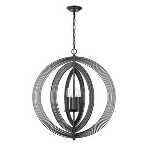 Orme 27'' Wide 4-Light Chandelier - Black 2