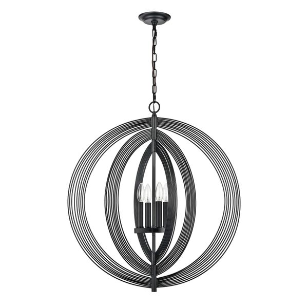 Orme 27'' Wide 4-Light Chandelier - Black