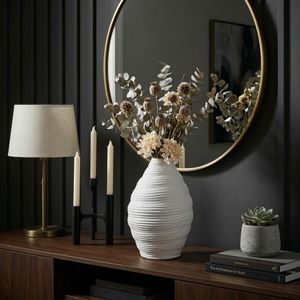 KELSEYHOLM WHITE VASE 14 (IN) 11