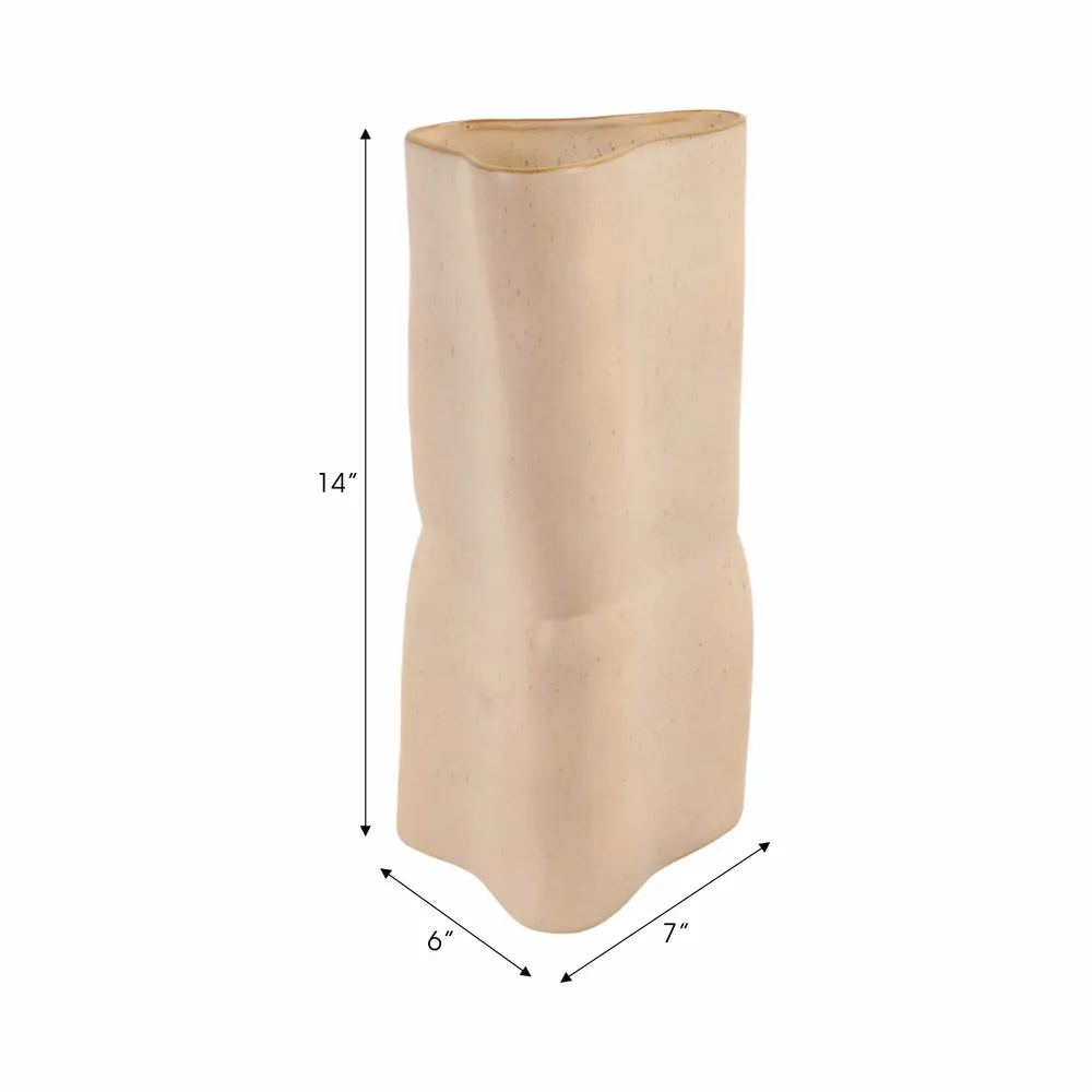 HARVEYWAY CREAM VASE 15 (IN)