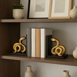 PAGEHOLM SET OF 2 BLACK BOOKENDS 6 (IN) 2