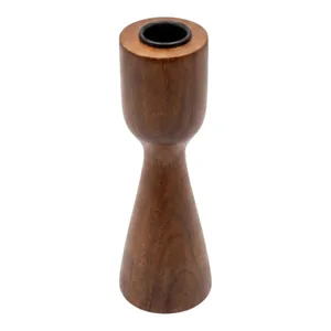 FARLEYSIDE BROWN CANDLE HOLDER 8 (IN) 3