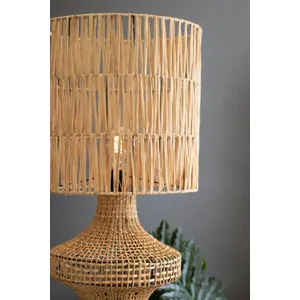 Rattan Floor Lamp with Shade 4