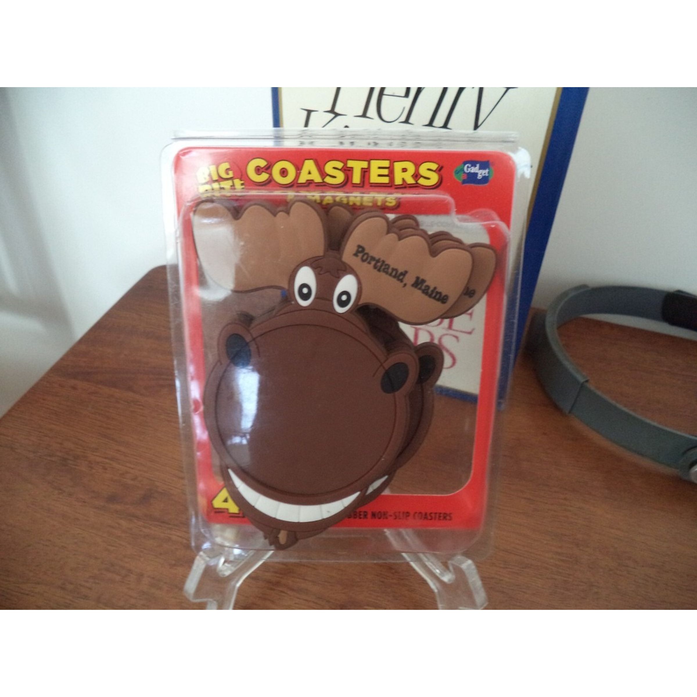 RUBBER BIG BITE COASTER - MOOSE (4-PACK)
