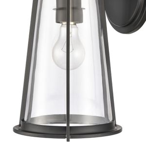 Kennison 13'' High 1-Light Outdoor Sconce - Matte Black 4
