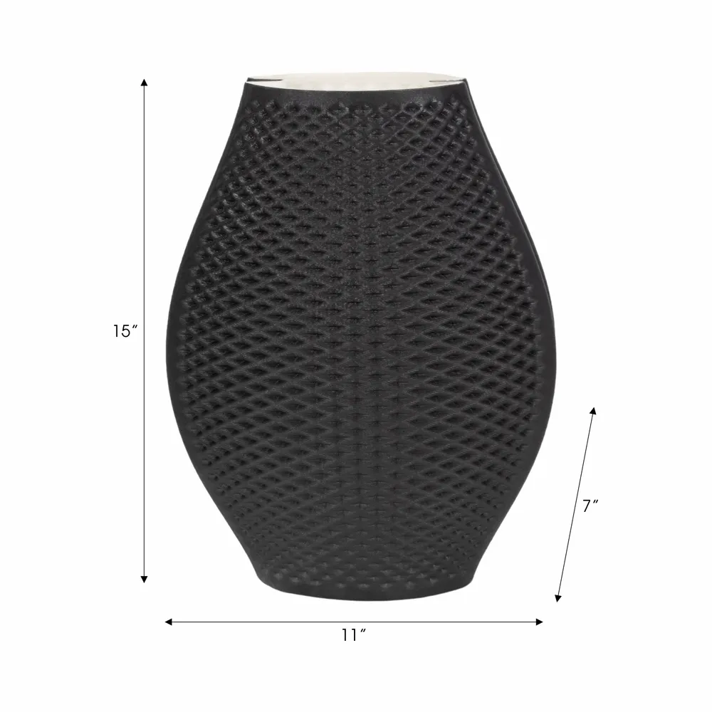 SKYLERSIDE BLACK VASE 15 (IN)
