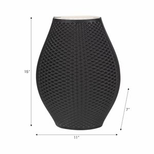 SKYLERSIDE BLACK VASE 15 (IN) 9