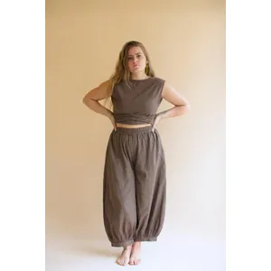 Convertible Wrap Blouse / Oregano 4